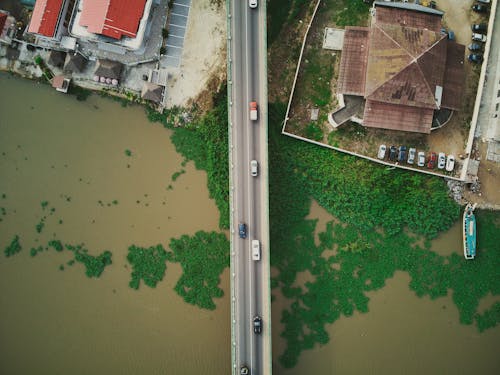 Photos gratuites de automobiles, circulation, photo avec un drone