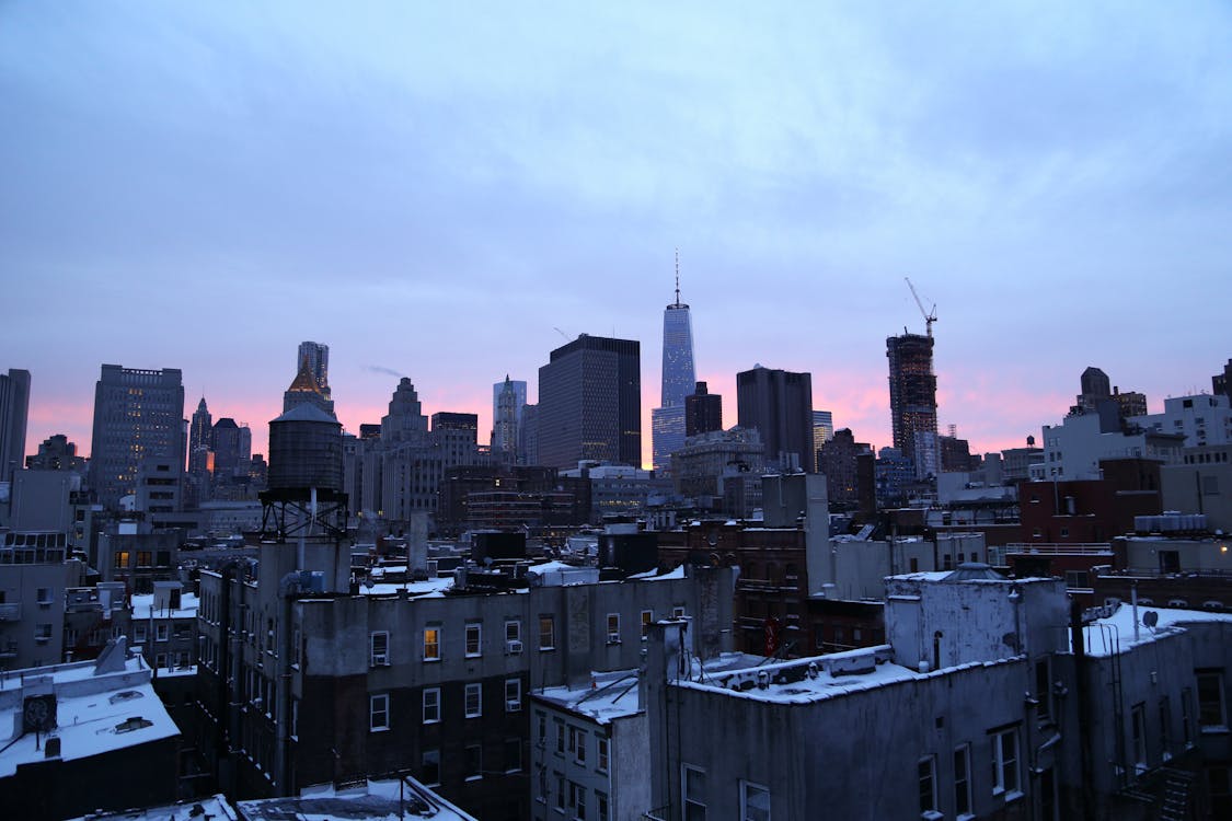 Free Photograph of City at Sunset Stock Photo