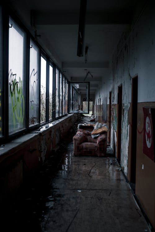 Corridor of an Abandoned Building