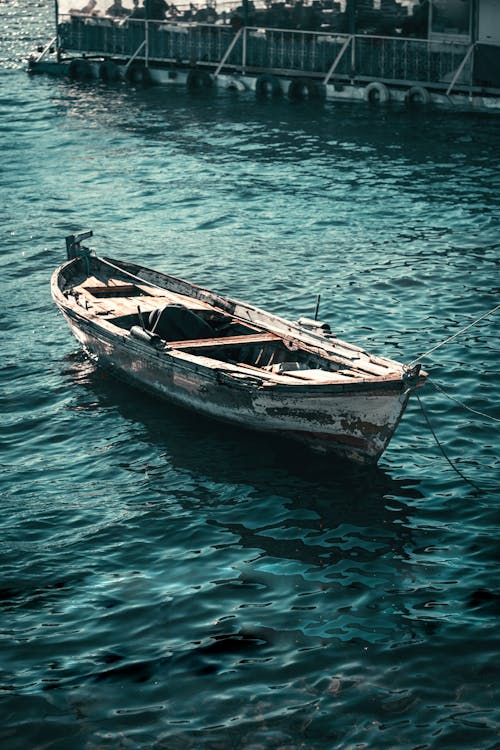 Photos gratuites de bateau en bois, corde, eau