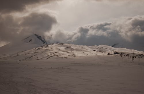 A Majestic Snow Covered Mountain