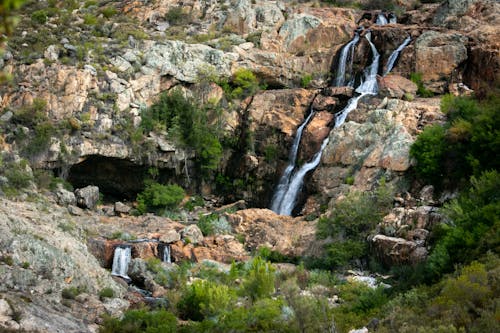 Free stock photo of natural stream, waterfall background, waterfalls