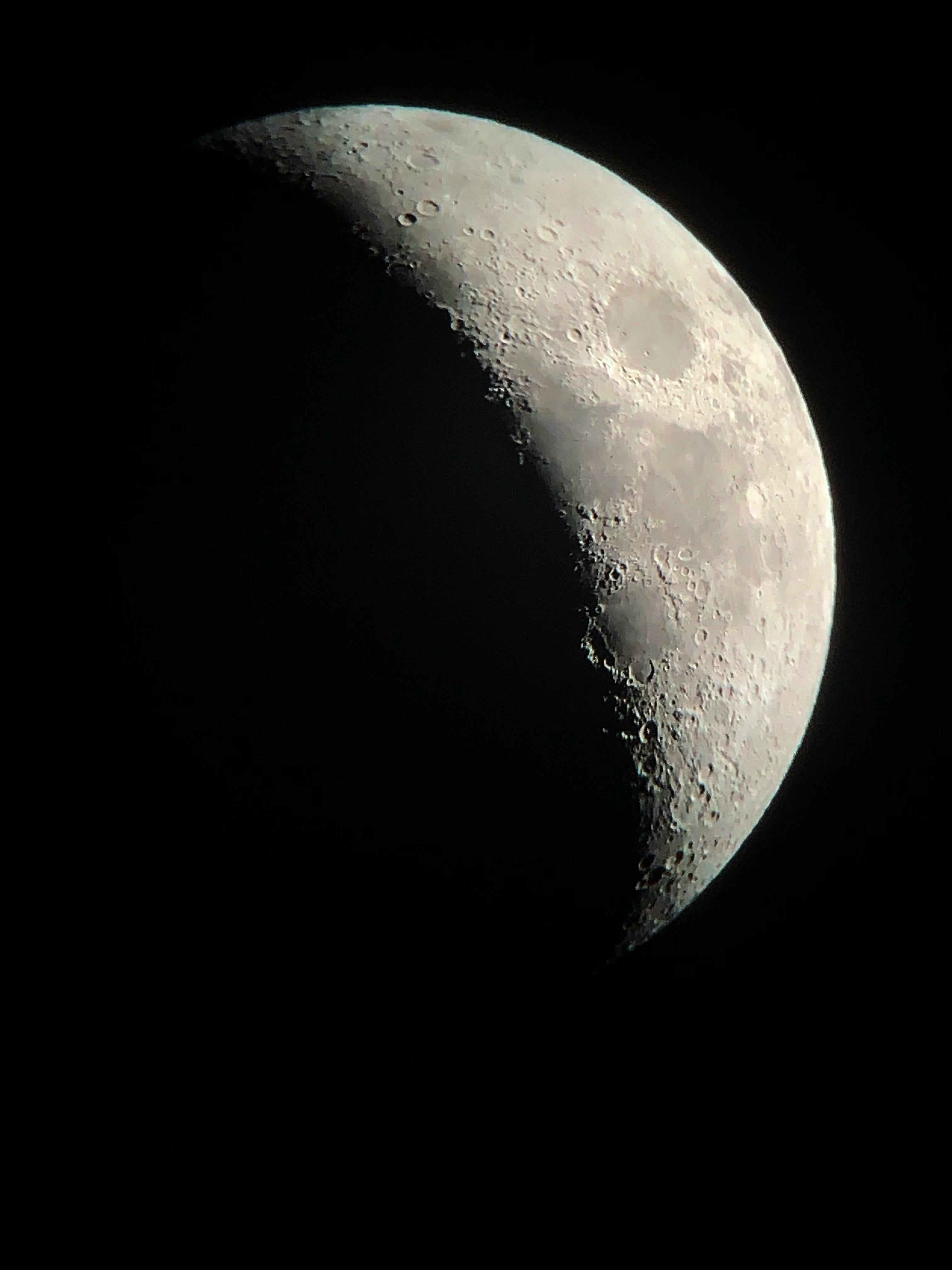 full moon in dark night sky