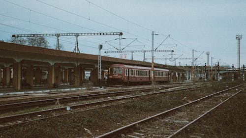 Train in the Railway Station