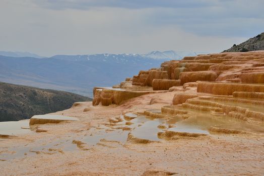 The Stepped Travertine Terraces of Badab Soort in Mazandaran Province, Iran
