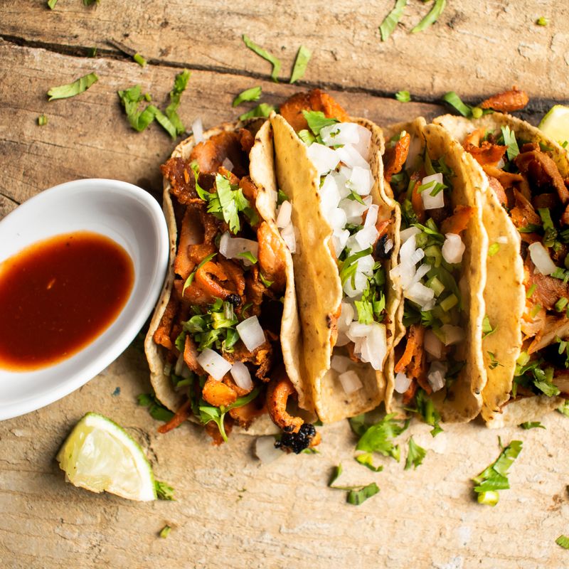 Mexican Al Pastor Lamb Gyro with Pineapple Salsa