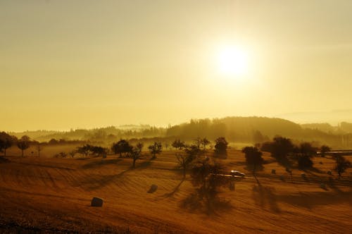 คลังภาพถ่ายฟรี ของ ชนบท, ซิลูเอตต์, ดวงอาทิตย์
