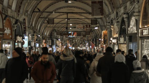 Crowd in the Grand Bazaar, Istanbul