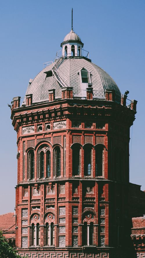 Free Stunning architectural view of the Phanar Greek Orthodox College in Istanbul. Stock Photo