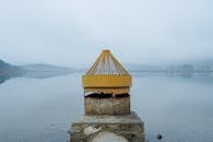 Part of drain system on lake