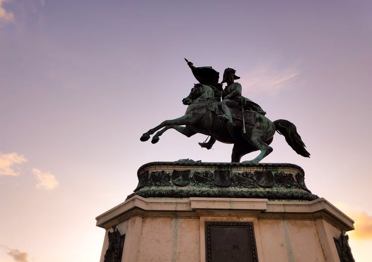 The Equestrian Statue In Vienna Austria