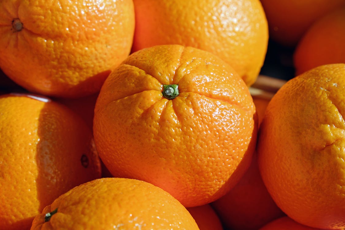 A Close-up Shot of an Oranges