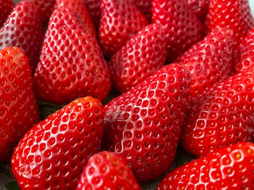 Close-Up Shot of Fresh Strawberries