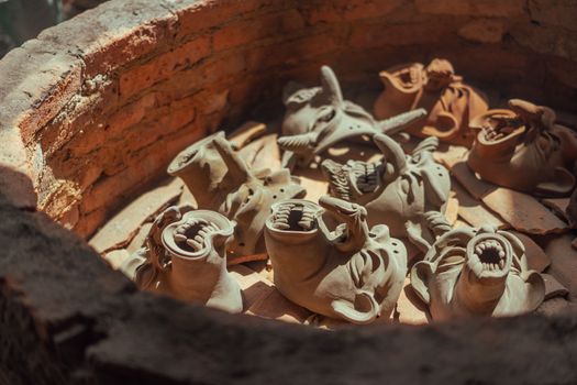 Creepy Mask Made of Clay