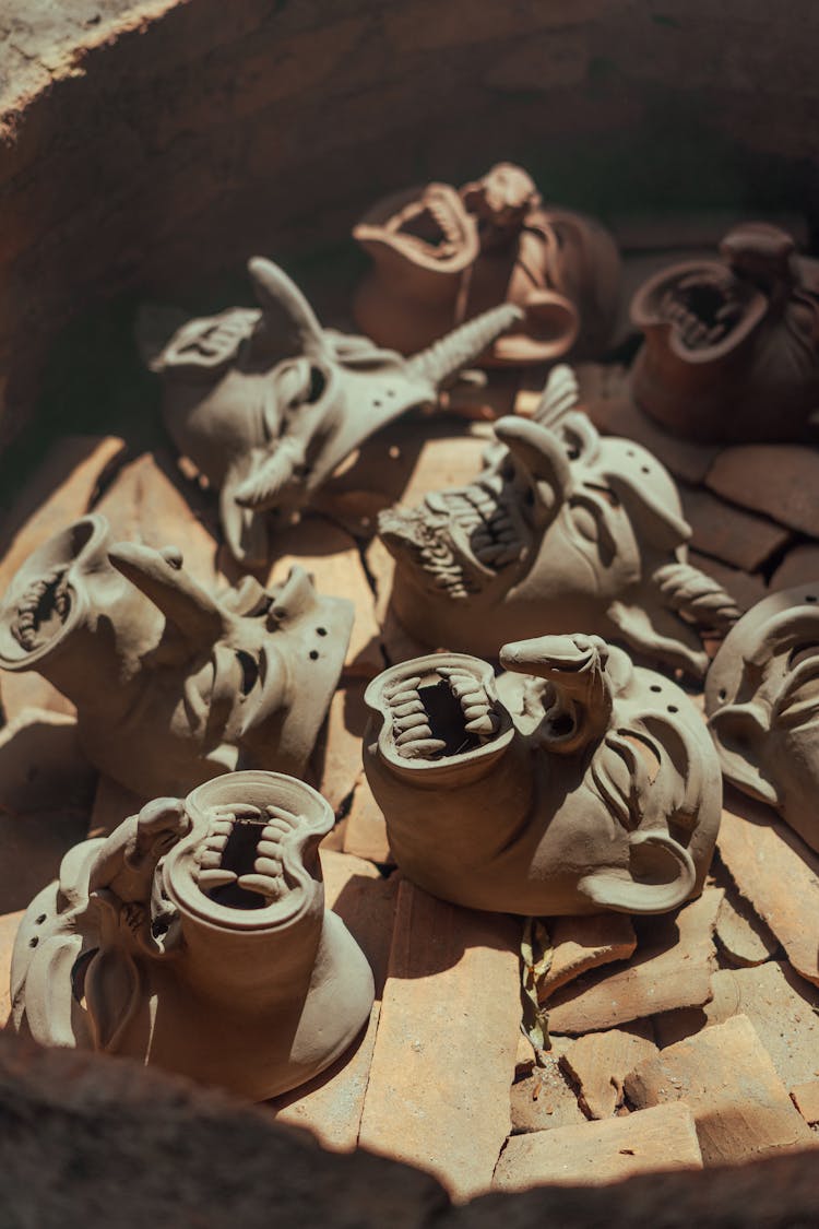 Baking Clay Mask In A Pit Oven