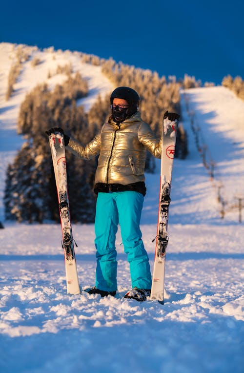 Free A Person in a Ski Resort Stock Photo