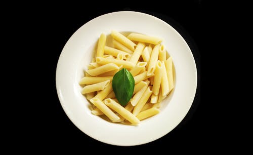 White Ceramic Plate With Pasta