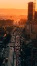 An Aerial Photography of Moving Cars on the Road