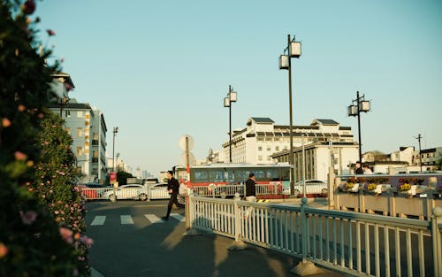 Imagine de stoc gratuită din alee pietonală, autobuz, bifurcație