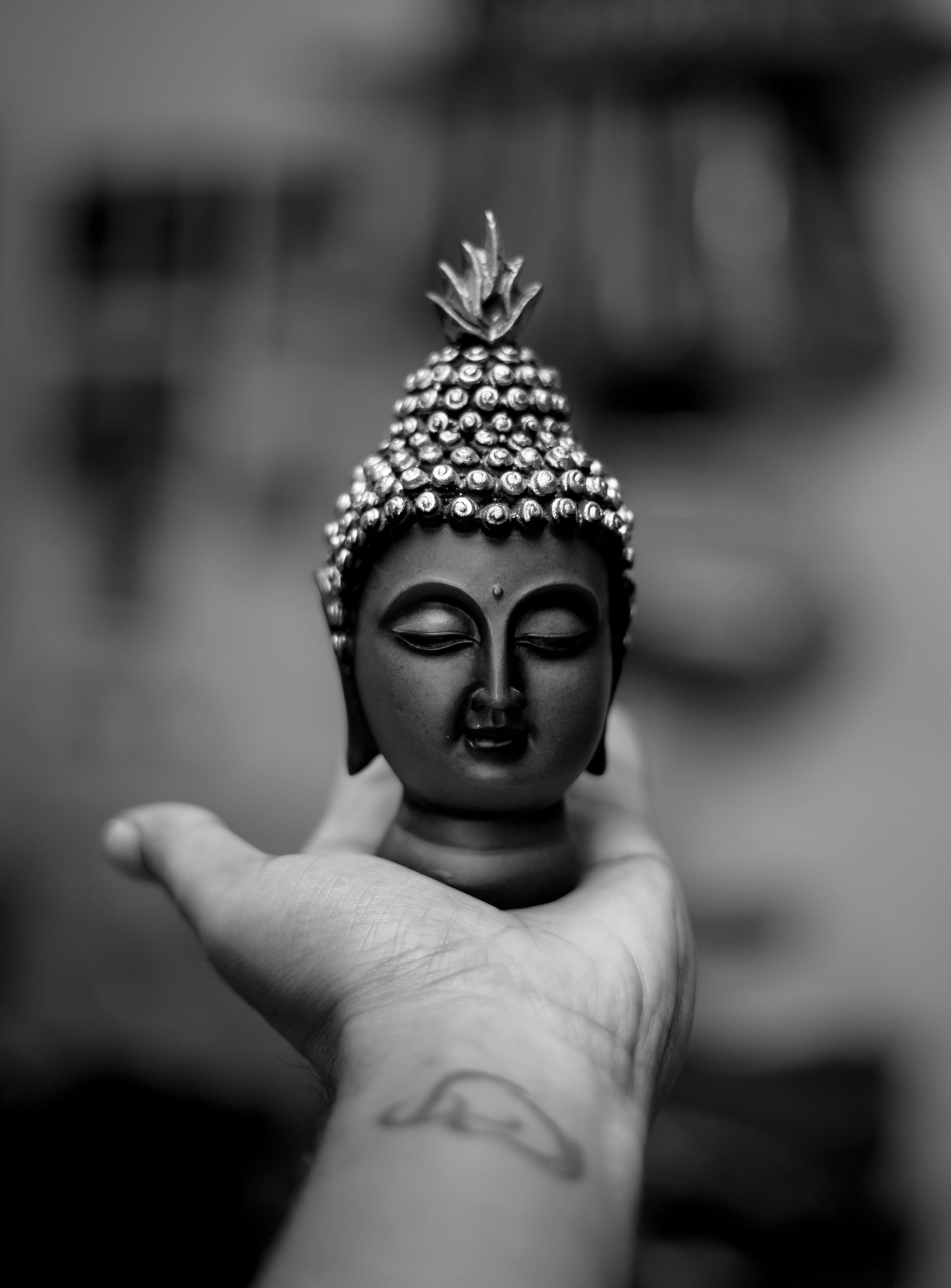 Free Stock Photo Of 50mm Black And White Buddha