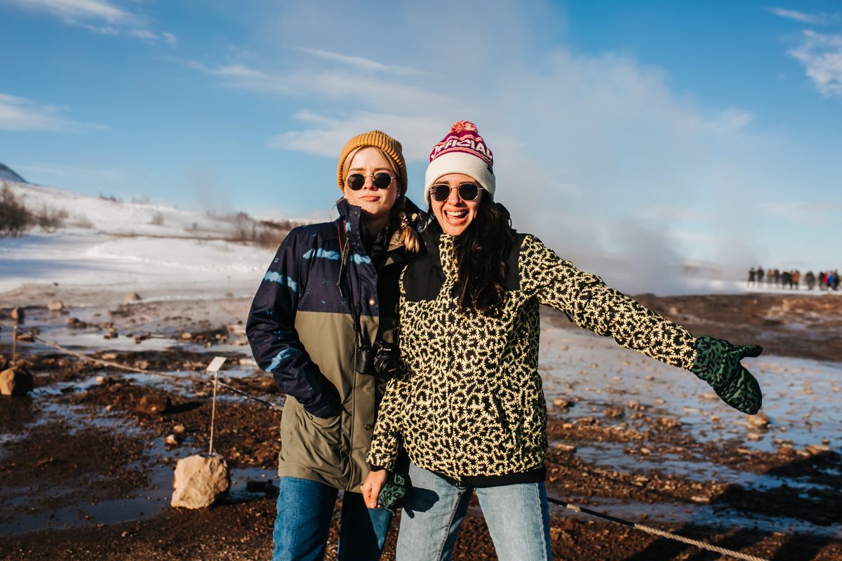 Two people outdoors in winter clothing — photo by Pavel Danilyuk on Pexels