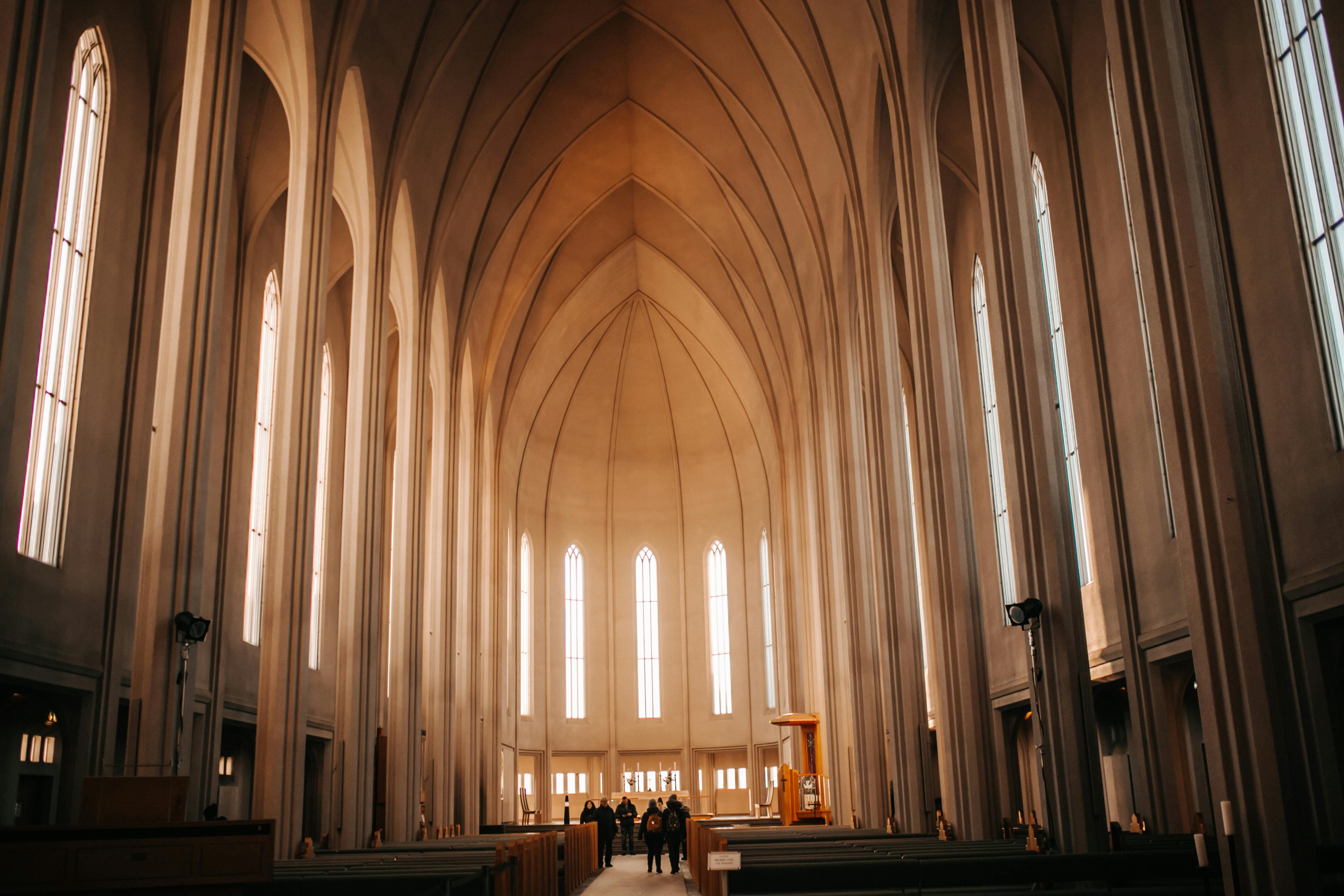 People Inside Hallgr Mskirkja Church Free Stock Photo   Pexels Photo 7403894 