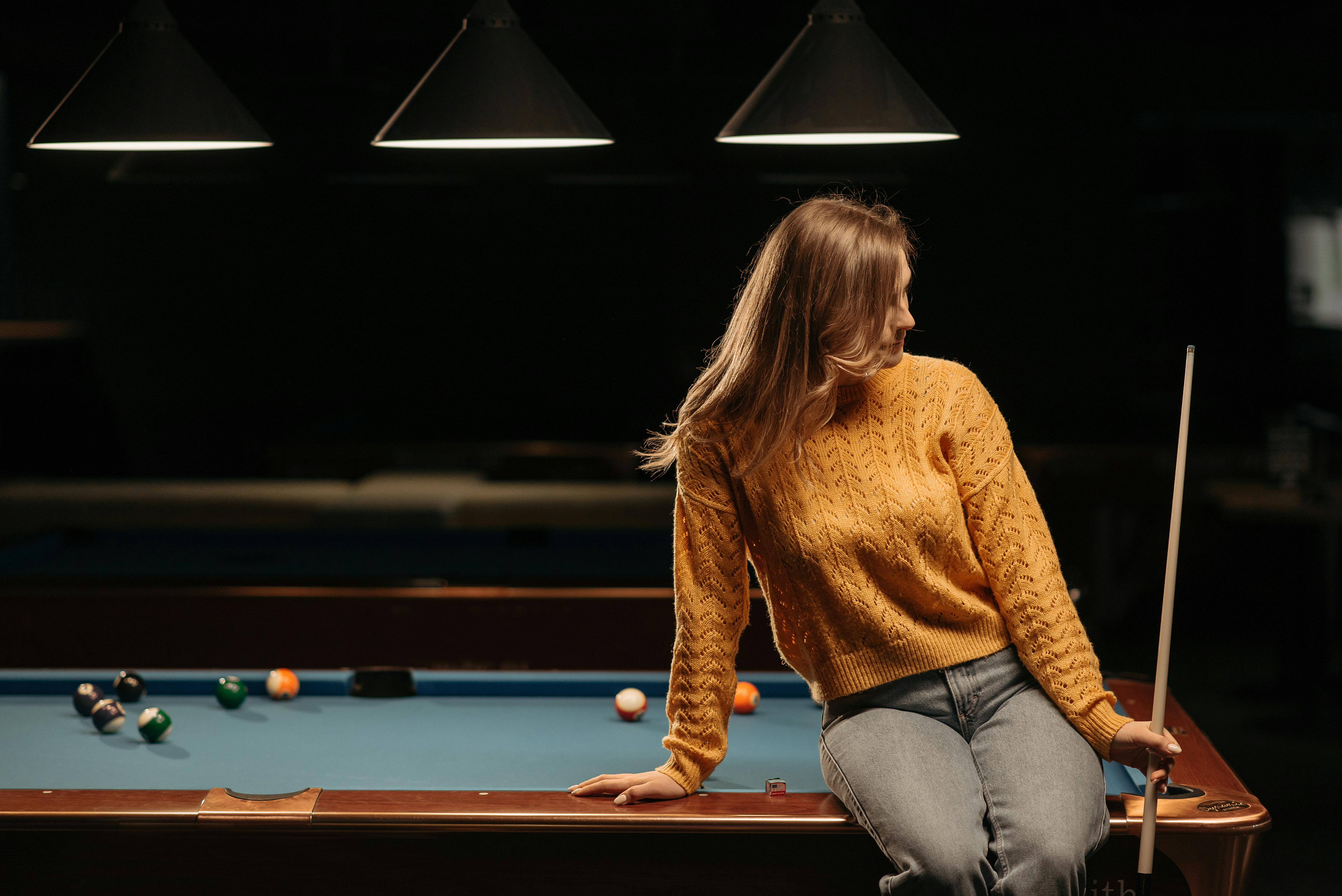 Female Billiard Stock Photos - Free Download With Trial