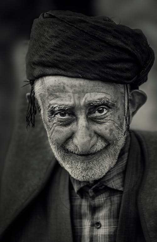 Portrait of an Elderly Man Wearing a Turban
