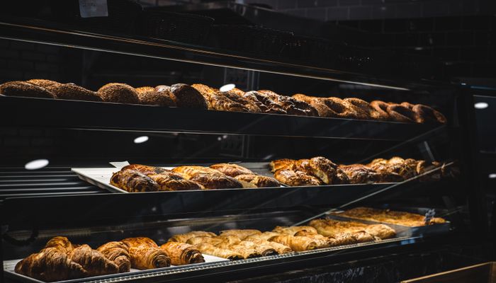 Bread display case