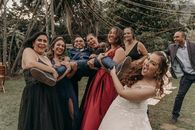 The Groom Being Carried by Women