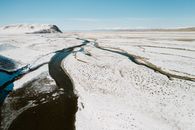 A Majestic Scenery of a Snow Covered Landscape