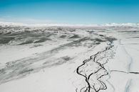 A Majestic Scenery of a Snow Covered Landscape
