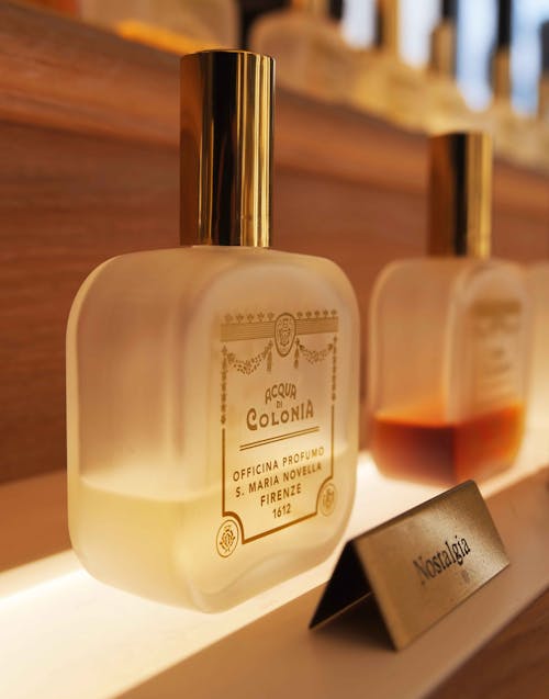 Perfume Bottles on Display