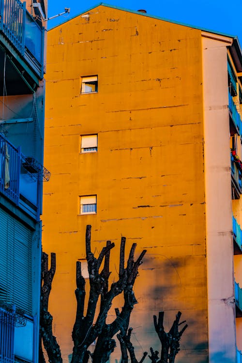 An Orange Building Wall