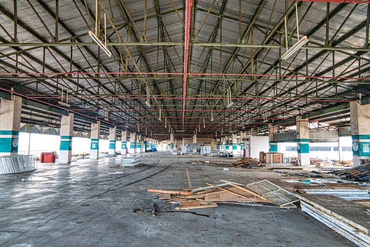 Abandoned Warehouse Interior 