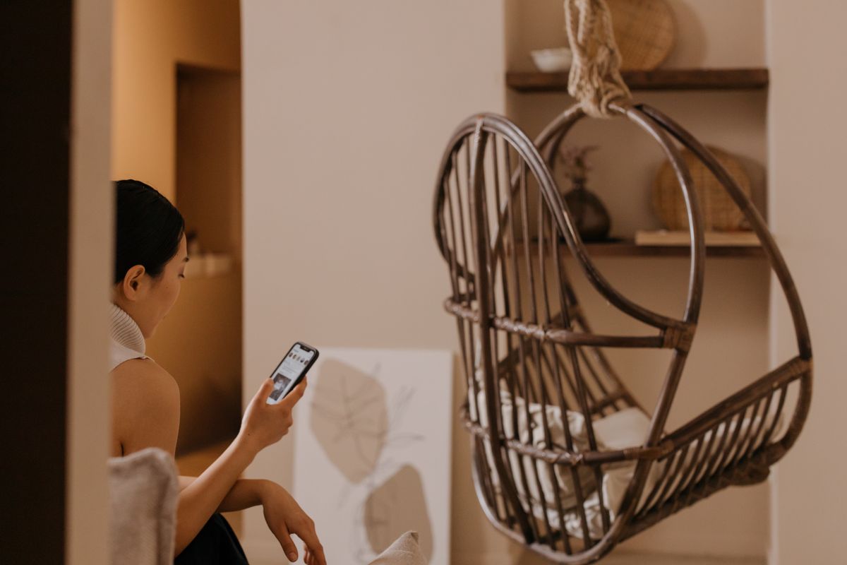 Using a phone at home