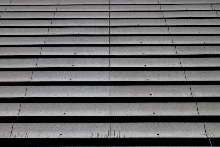 Horizontal Lines Pattern On A Gray Surface