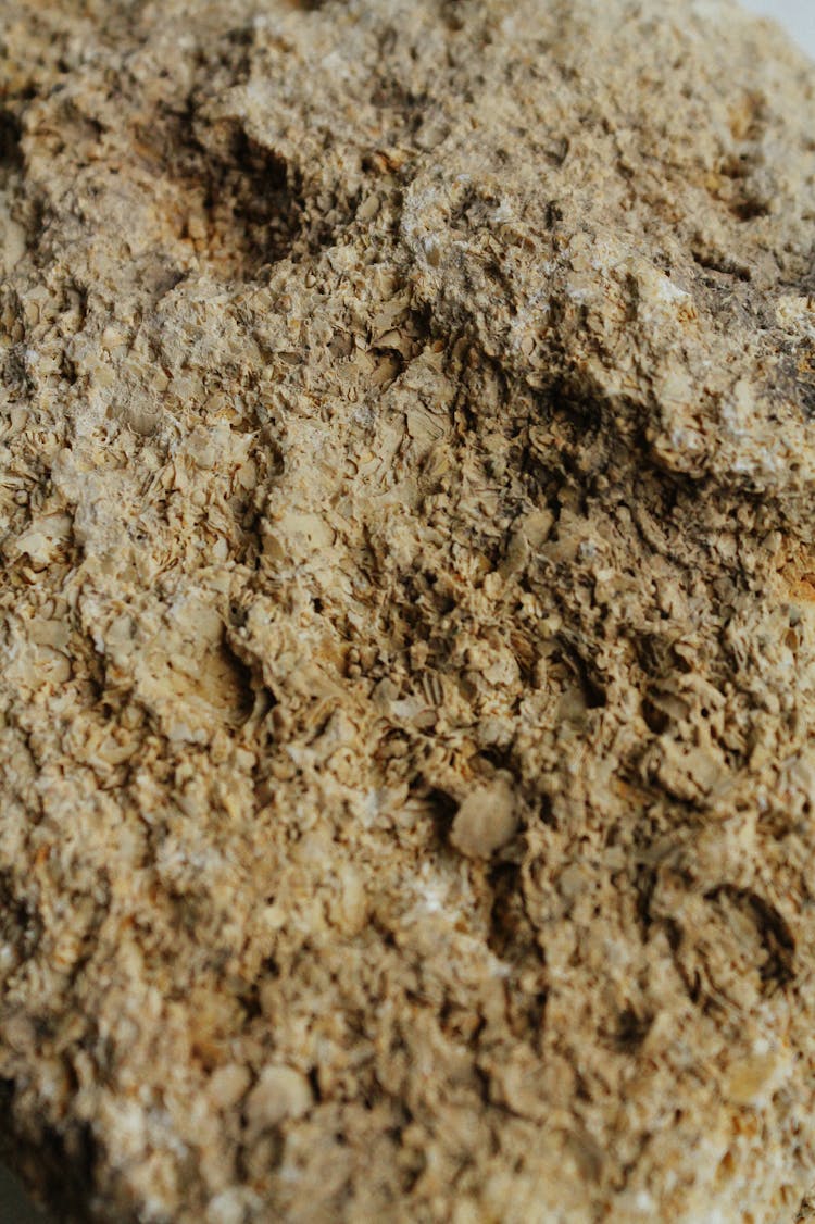 Textured Background Of Limestone With Rugged Surface