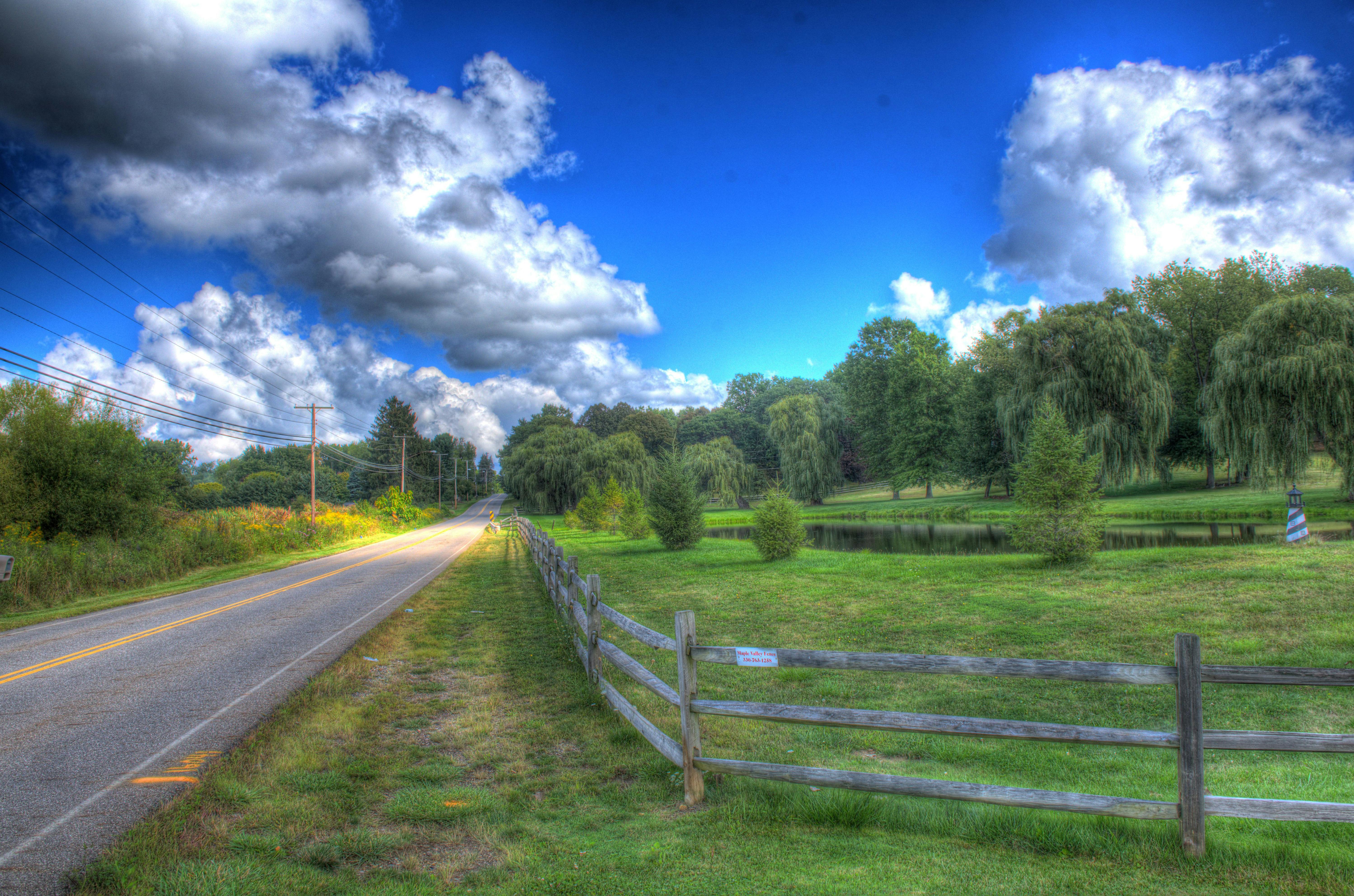 Free stock photo of country, country road, hdr