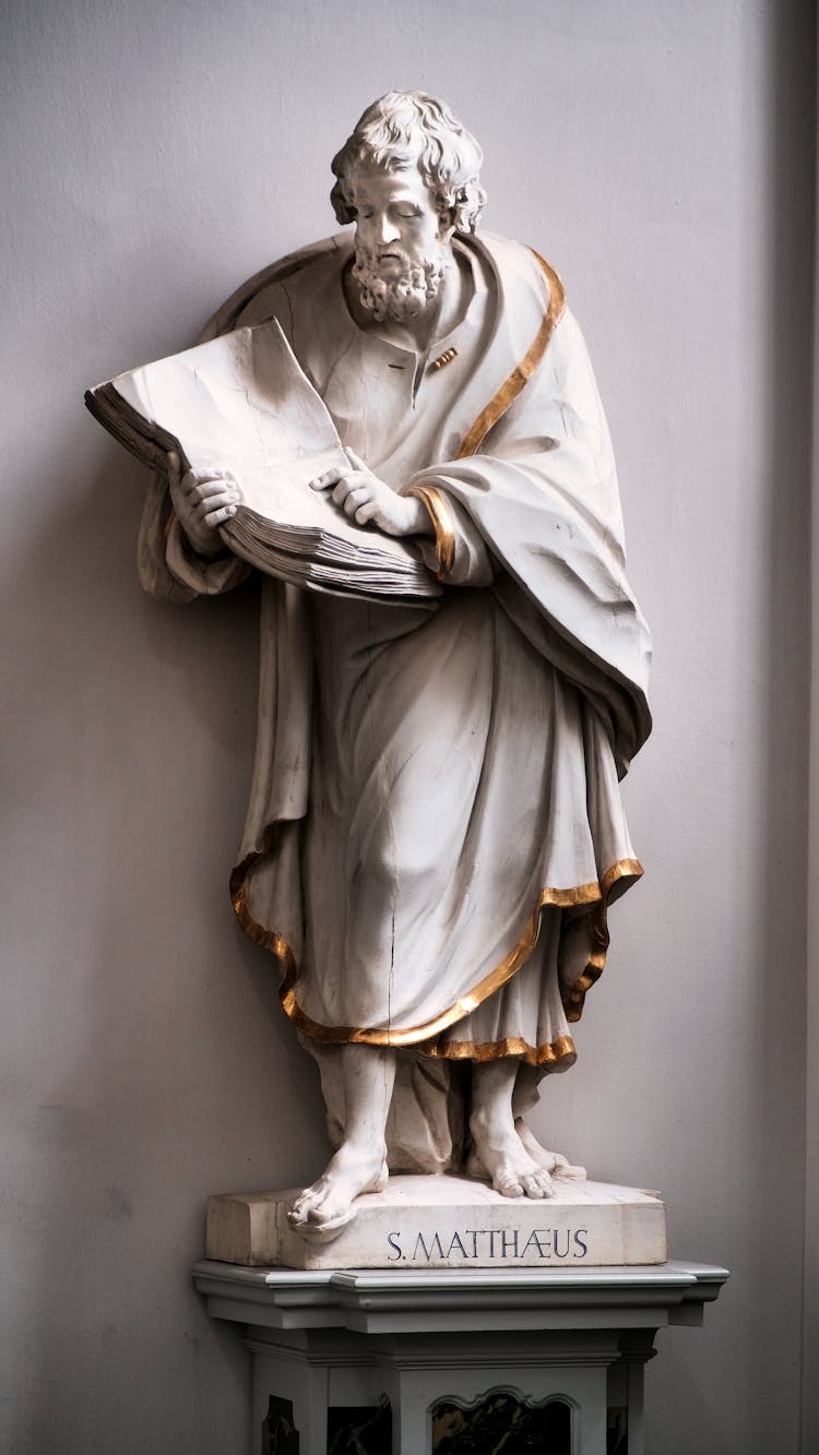 A Sculpture Of Saint Matthew