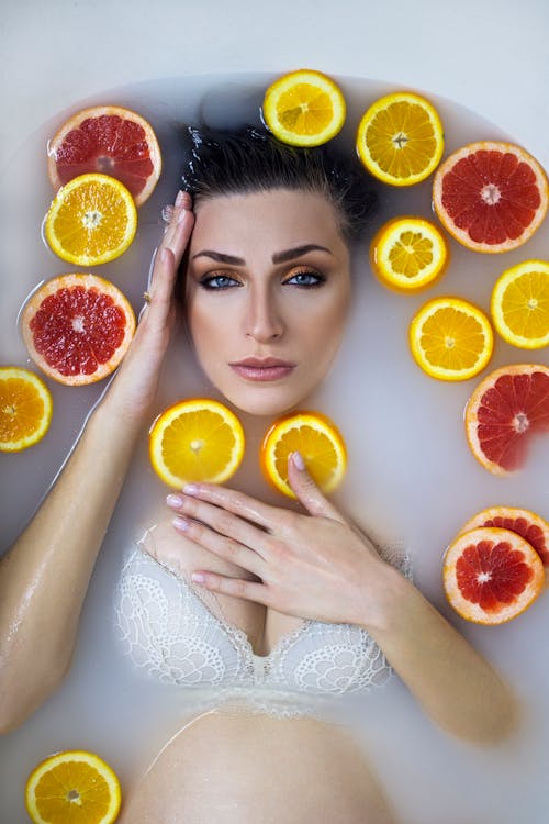 A Woman Lying in the Bathtub