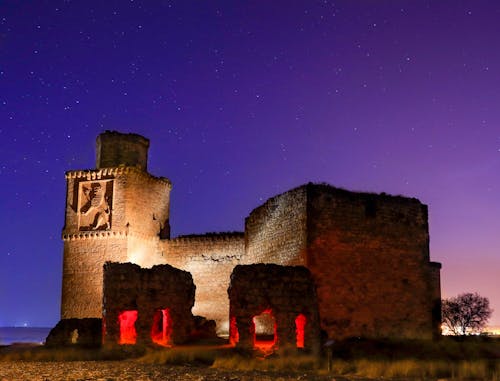 Základová fotografie zdarma na téma dlouhá expozice, hrad, minulé slávy