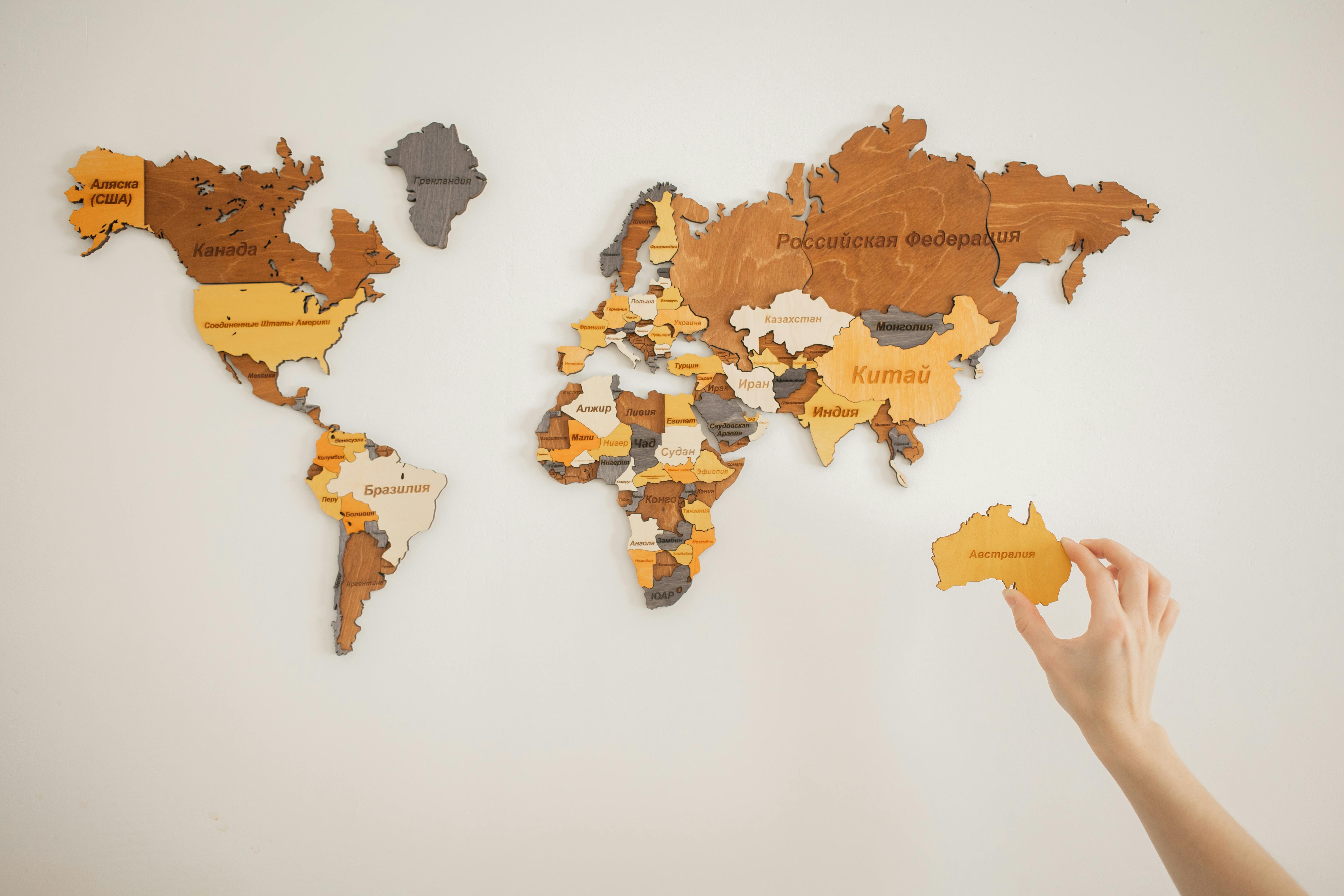 Intricate Wooden Map Designs Enrich Your Space