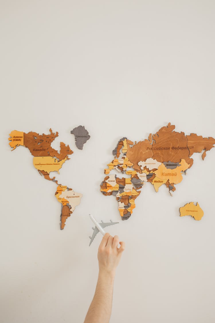 A World Map Wall Decor