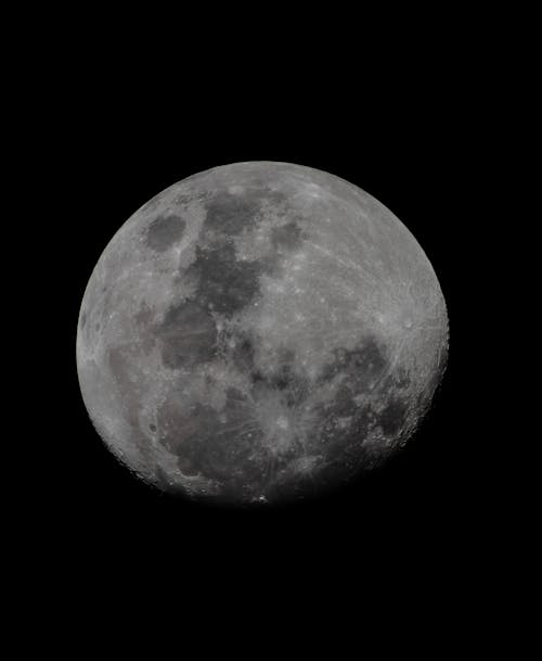 Close-Up Shot of a Moon in the Sky