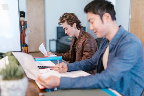 Men Working in an Office