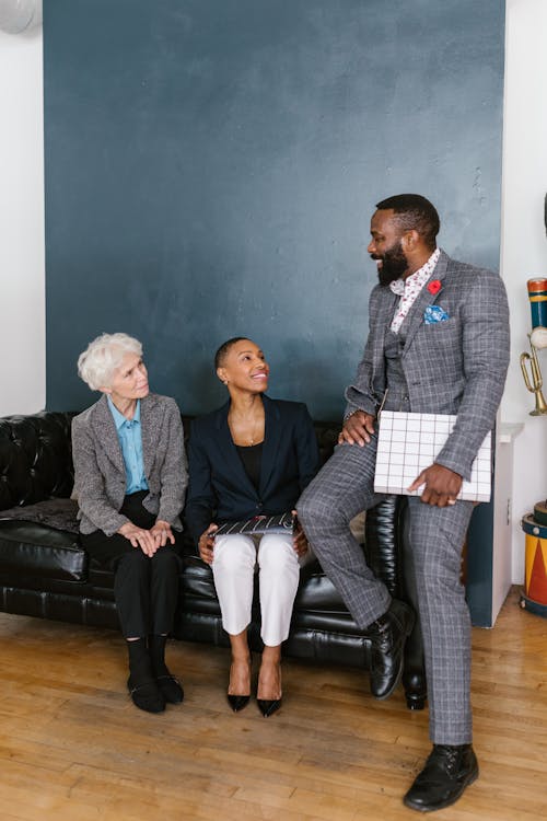 People Sitting on the Couch