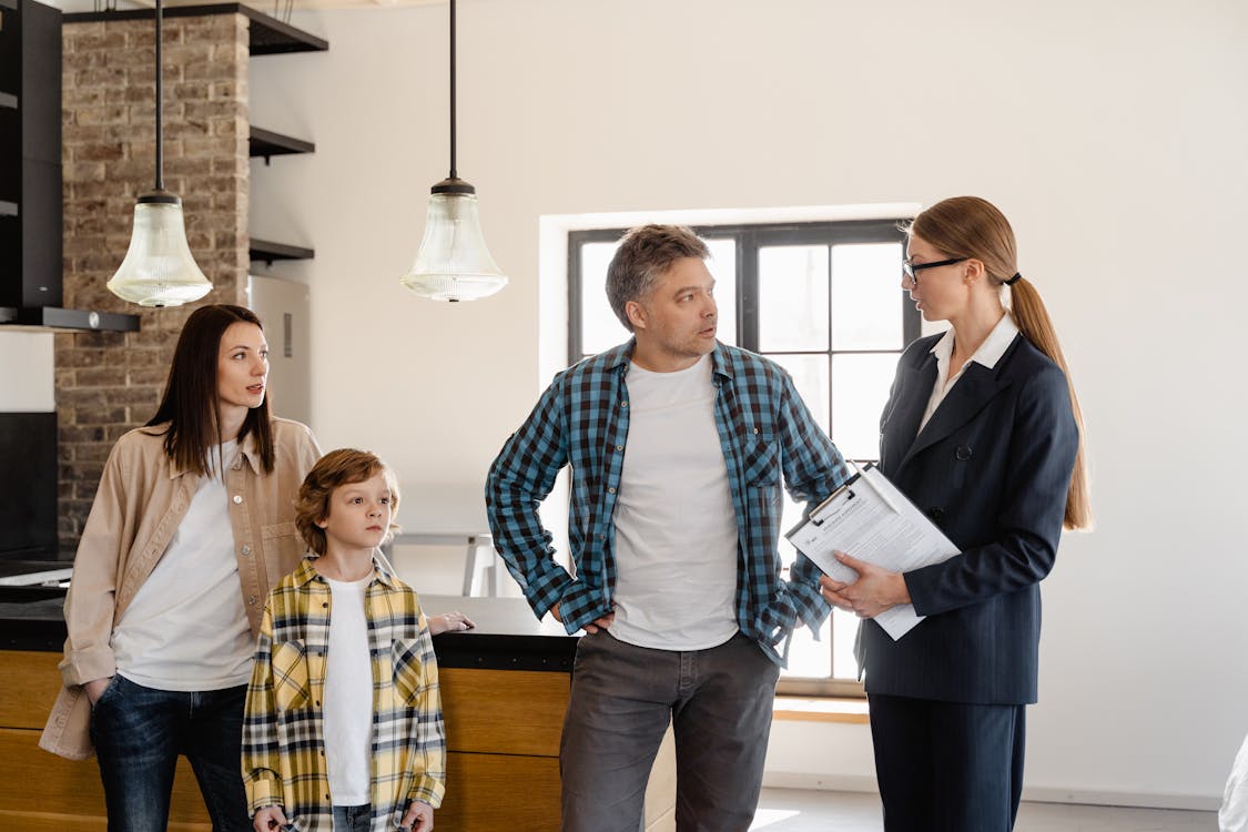 A Man Talking to the Agent