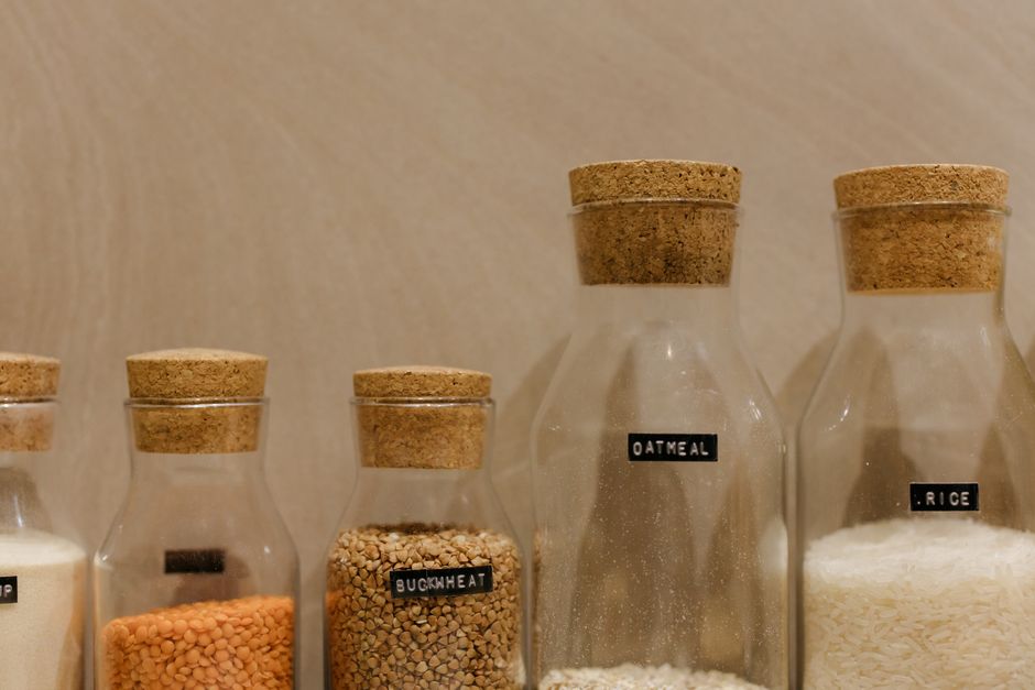 nutrition label close up