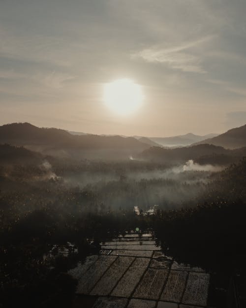 地貌, 山, 日出 的 免费素材图片